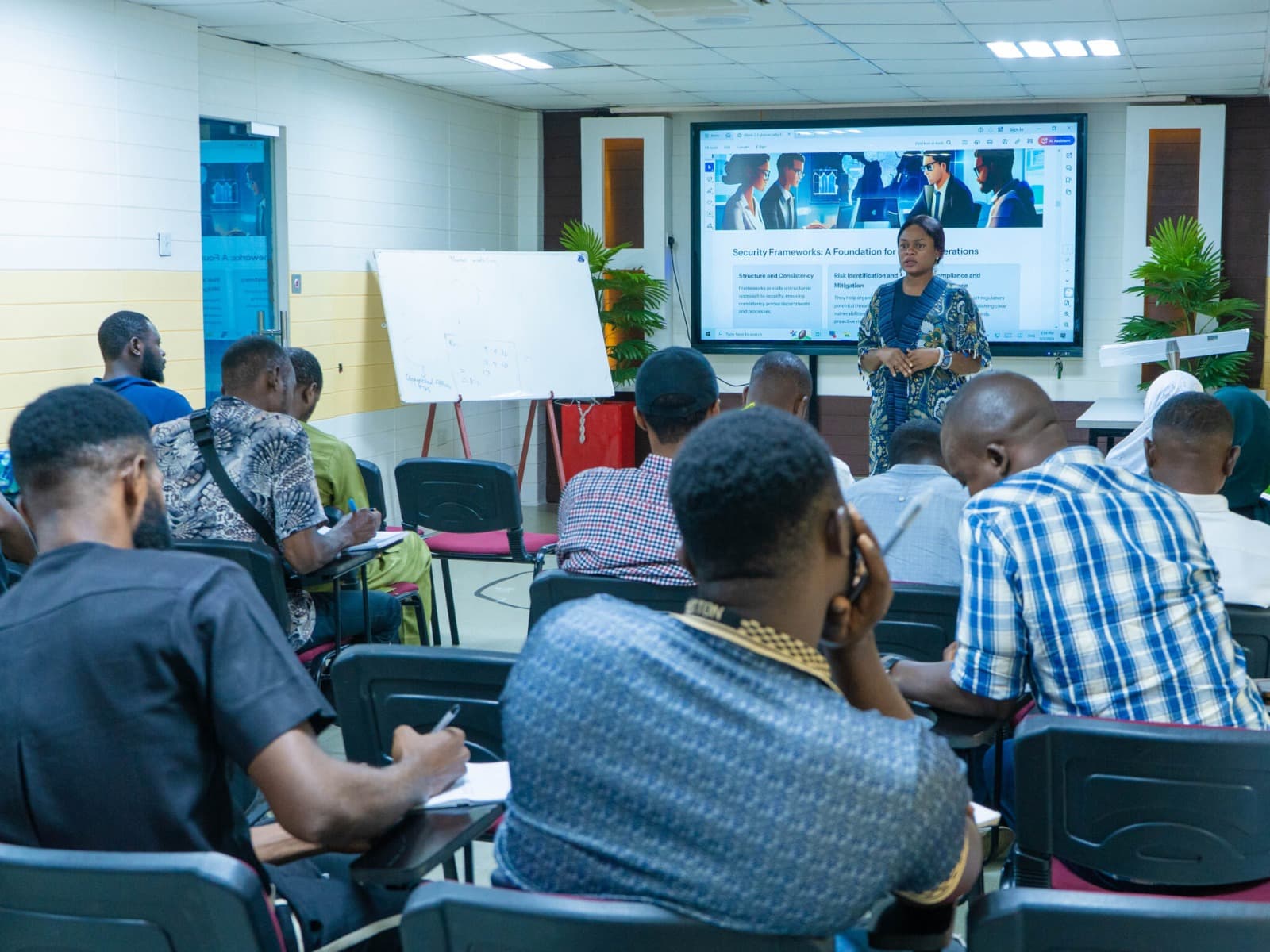 students learning technology